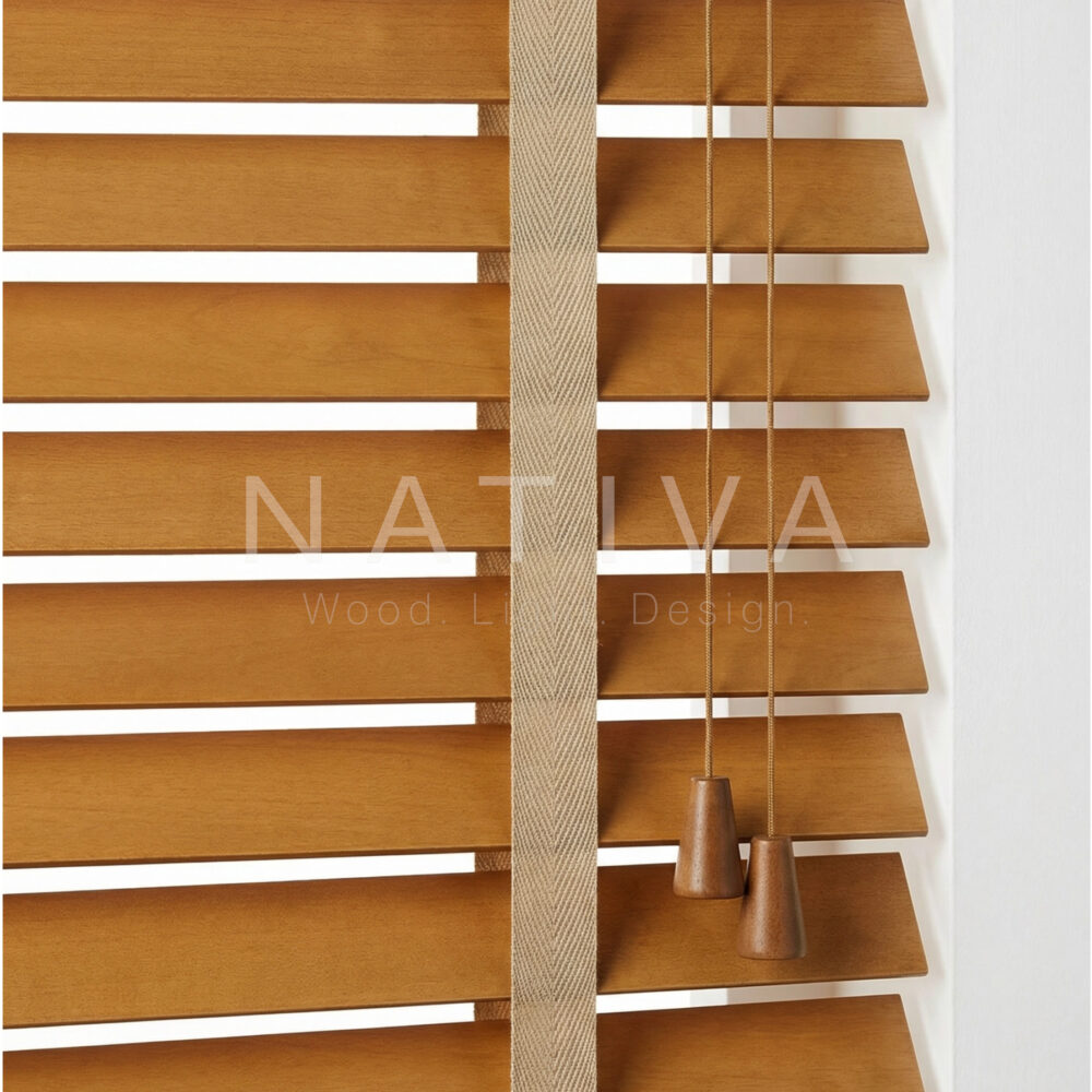 Jaluzea din lemn de paulownia 50 mm - NATIVA - PAW50