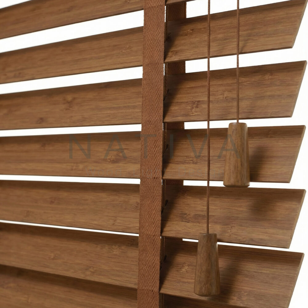 Jaluzea din lemn de bambus 50 mm - NATIVA - BAM50