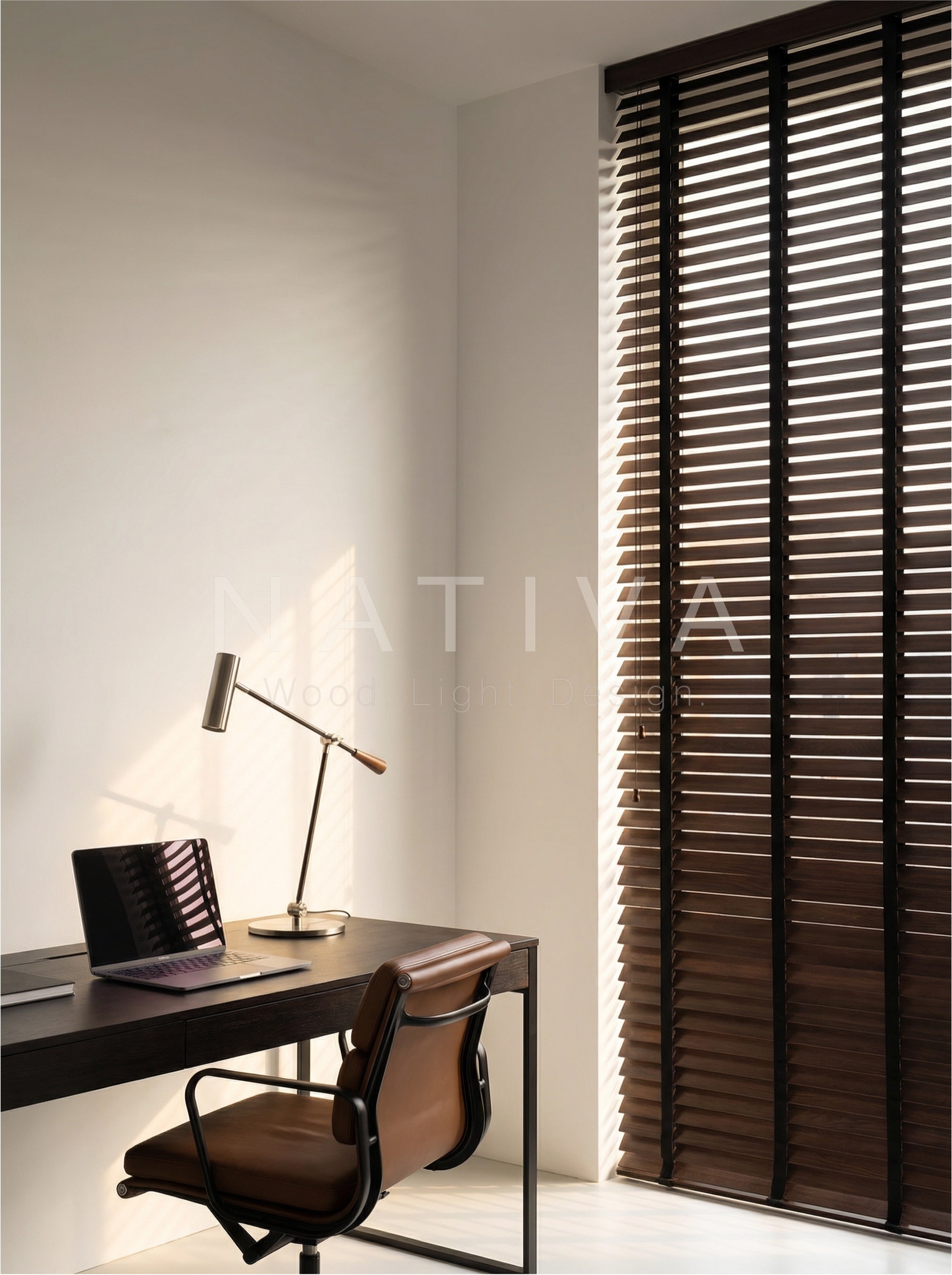 Jaluzea din lemn exotic 50 mm - NATIVA - EX50NAT - imagine 2