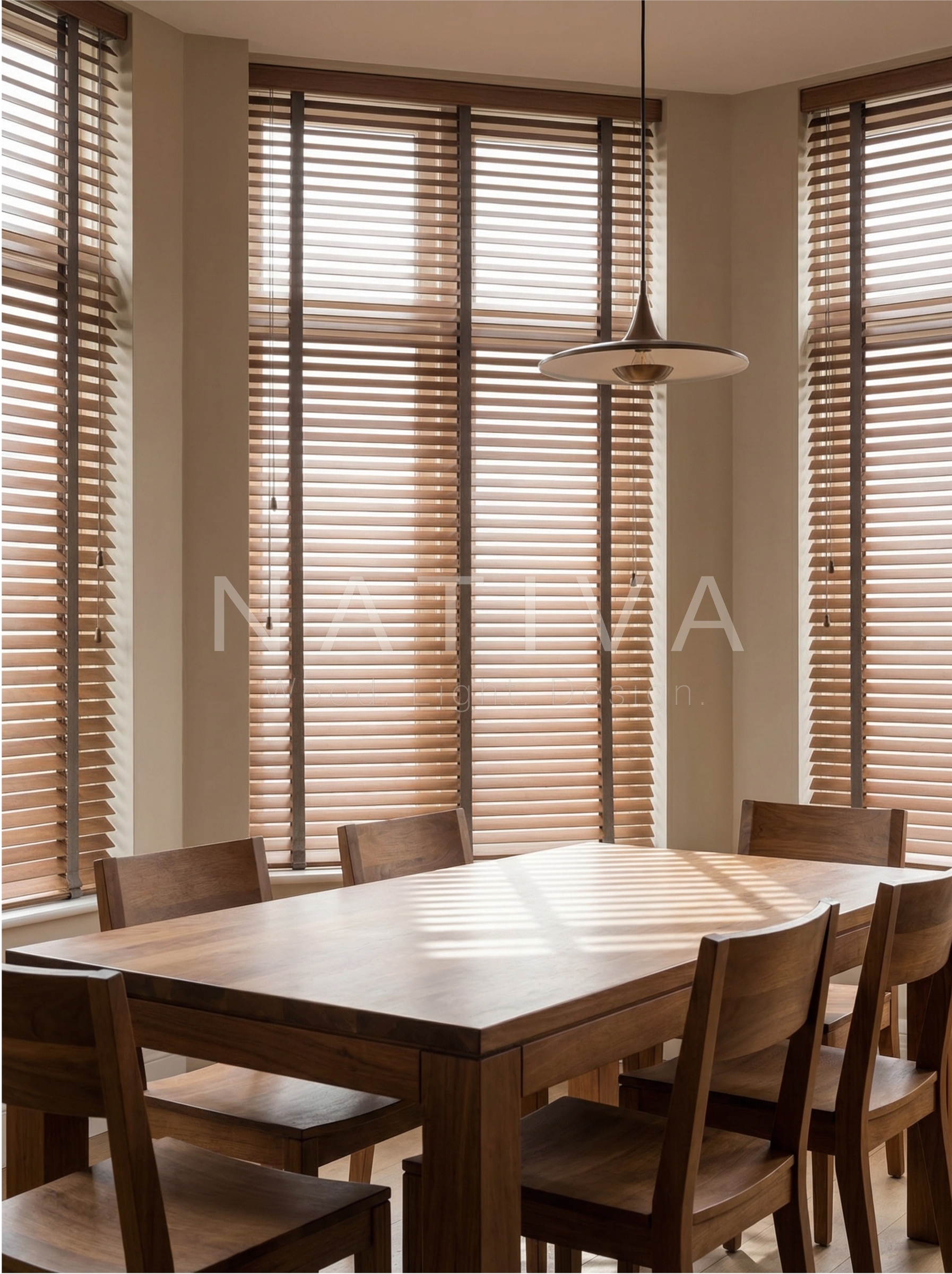 Jaluzea din lemn exotic 50 mm - NATIVA - EX50NAT - imagine 3