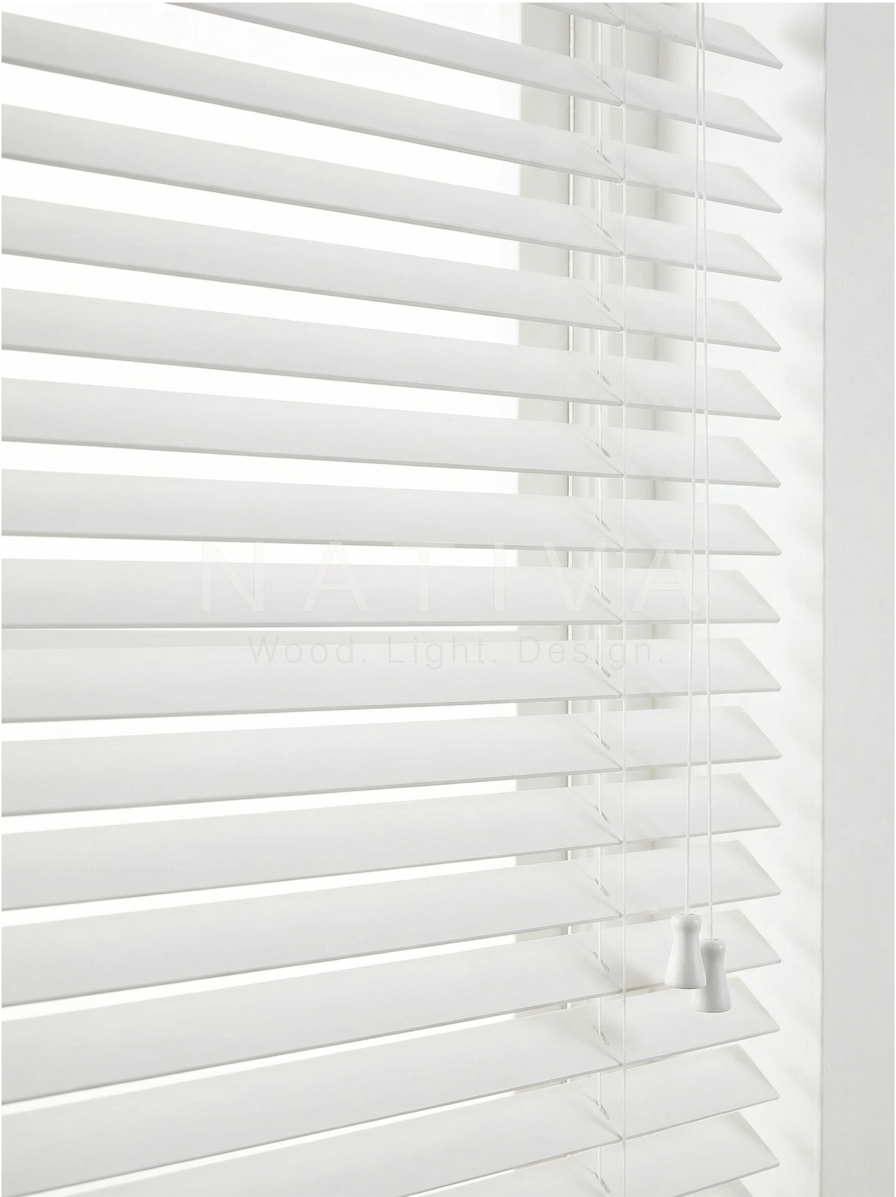 Jaluzea din lemn de tei 25 mm - NATIVA - TEI25NAT - imagine 5