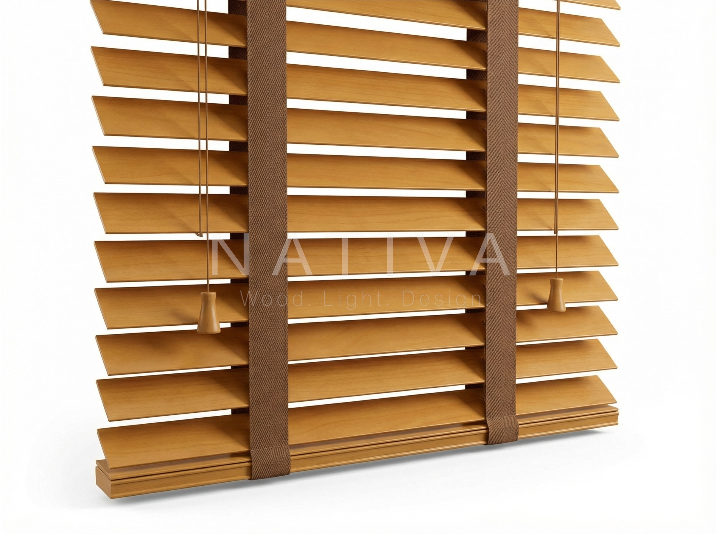 Jaluzea din lemn de tei 50 mm - NATIVA - TEI50NAT - imagine 5