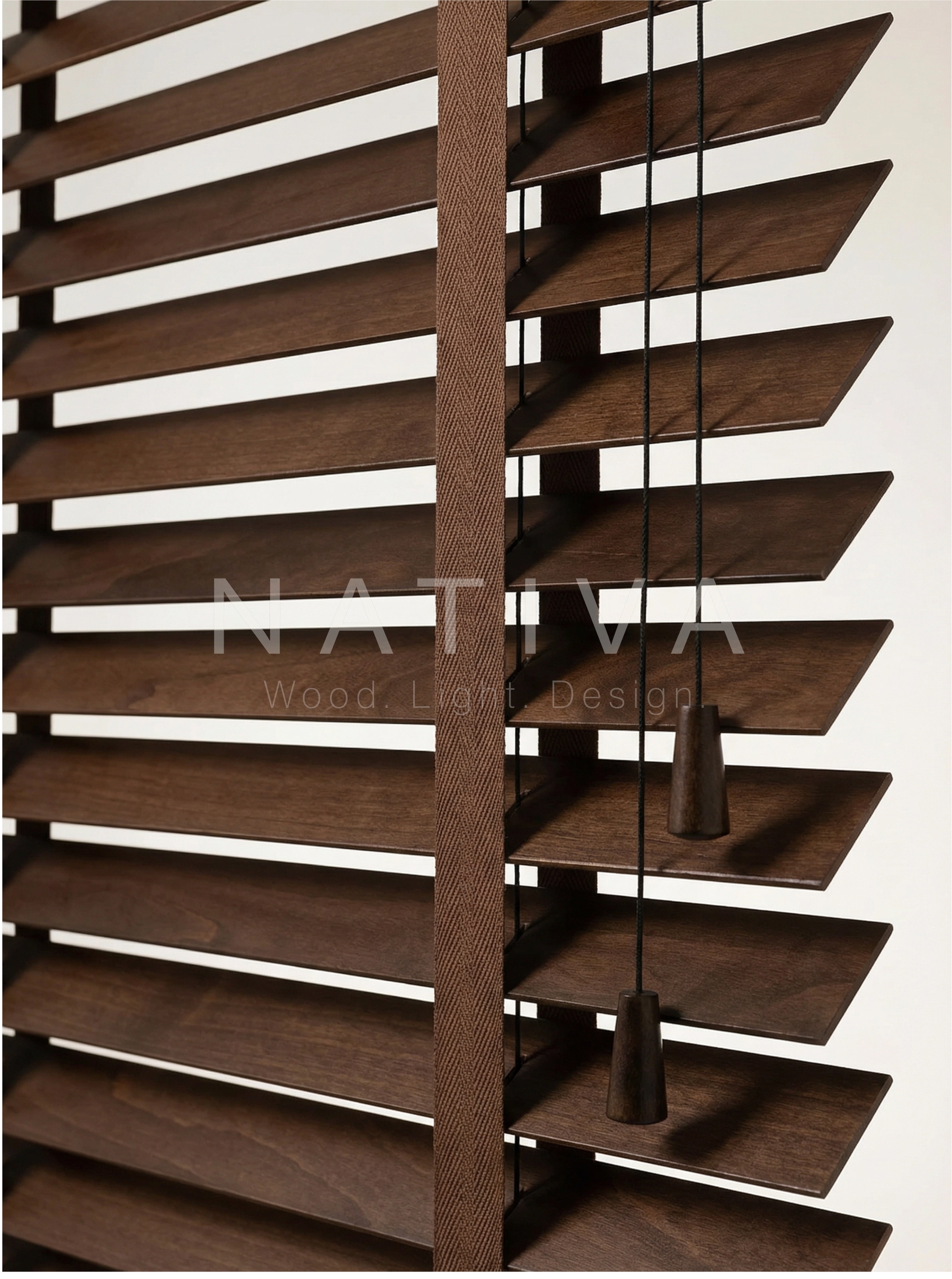 Jaluzea din lemn de tei 50 mm - NATIVA - TEI50NAT