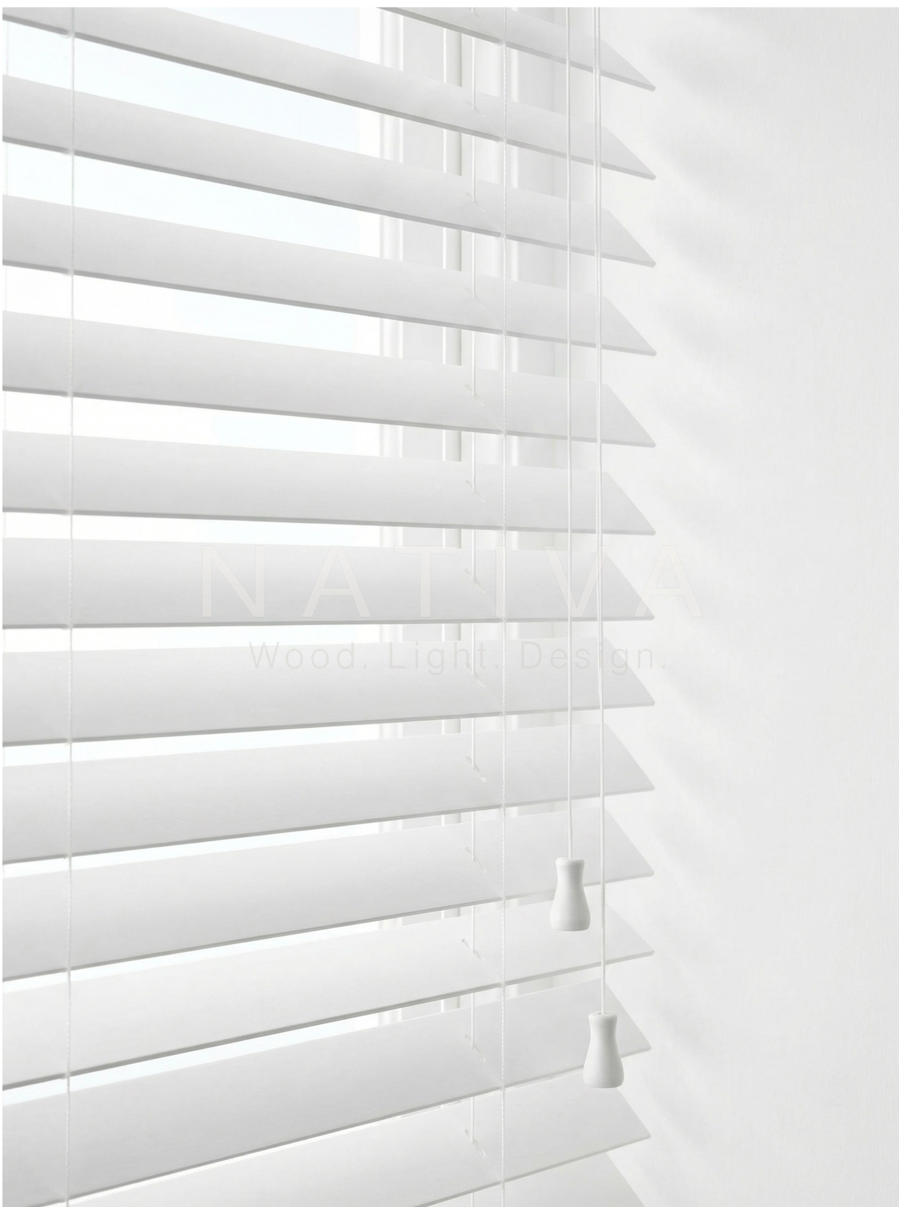 Jaluzea din lemn de tei 50 mm - NATIVA - TEI50NAT - imagine 3